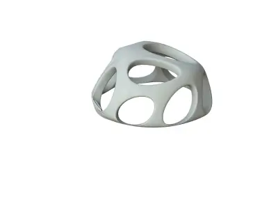 SciFi Cube Object No 47583 Low Poly Shape Low-poly 3D model