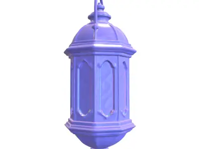 medieval lantern game reader Low-poly 3D model