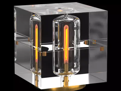 GLACON SQUARE TABLE LAMP 3D model