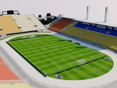 Pacaembu Stadium - Brazil 3D model