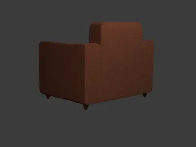 sofa-hause asset Free low-poly 3D model