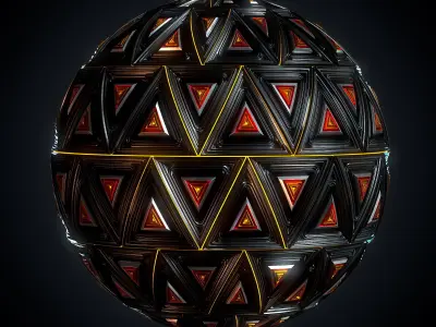 Hard Surface - VOL 06 - Maps - SBsar -sci-fi Pattern- Texture