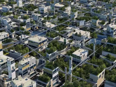 Future City HD A 3 3D model