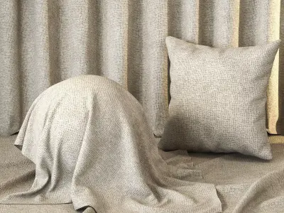 Beige Cotton Fabric Texture 4K - Seamless Texture