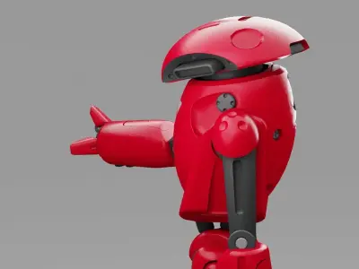 UTILITY BOT SOPHY RIGGED 3D model
