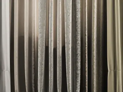Curtain Set 26 3D model