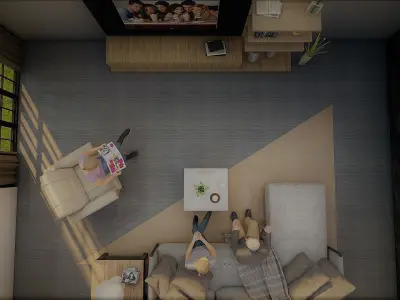 Living Room 3D model