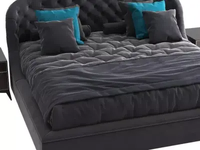 Bed Shell Medea Lifestyle 1905 3D model
