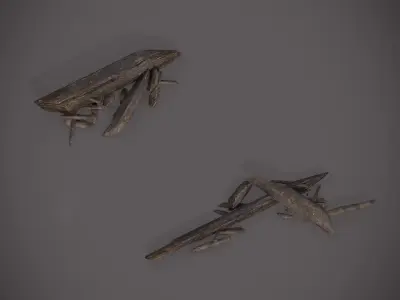 Rubble and Debris - Package - Collection 1 and 2 Low-poly 3D model