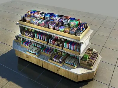 Snack Merchandise Island 3D model