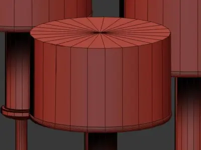 Jonathan Browning Modern Chandelier 3D model