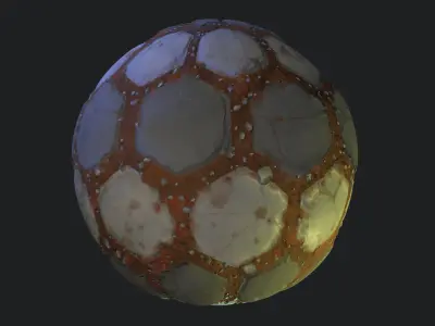 Stylized Floor Tiles Material 13 Texture