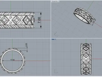 Ornament ring 3D print model