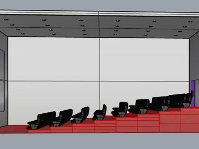 Movie theater 3D model