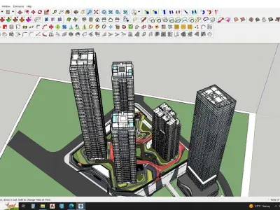 3D model of a building 3D model