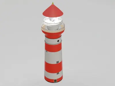 Light house Free low-poly 3D model