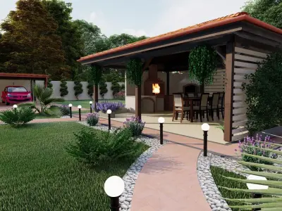 House 16 Exterior Low-poly 3D model