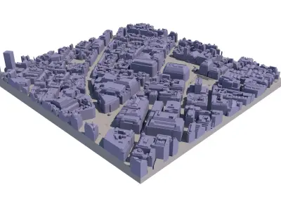 London city tile Level 2 block TQ2980 North East 3D model