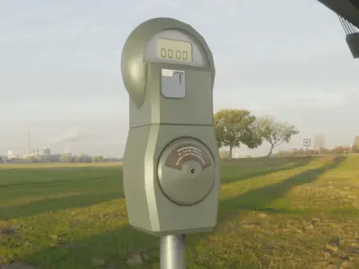 Parking Meter 1 Low-poly 3D model