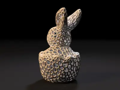 Rabbit voronoi 3D print model
