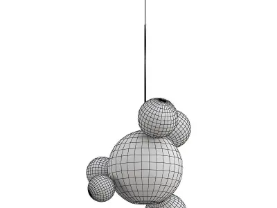 Soap Bubble Clear Glass Pendant Light 3D model