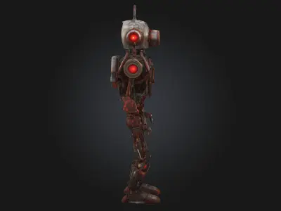Guardian Automaton  Silent Watcher of the Ancient Machine Age 3D model