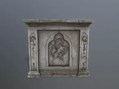 column Low-poly 3D model