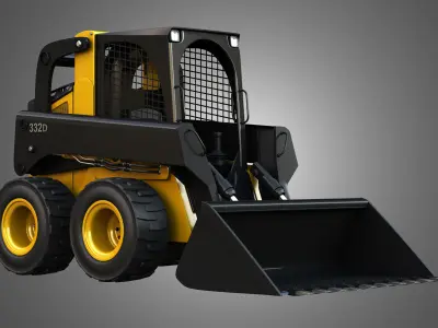 332D Skid Steer Free 3D model