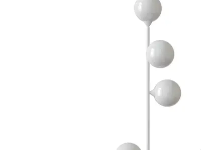 Vertical Globe Floor Lamp 3D model