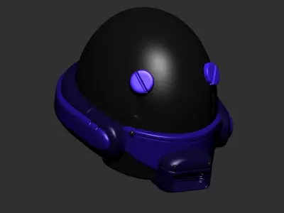 helmet high poly sculpt 3d printable ver 7 3D model 3D model 66
