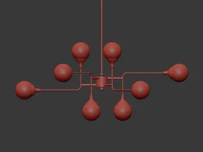 Ball Valley Random Chandelier 3D model