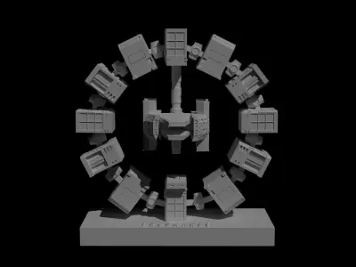 Interstellar Spaceship - The Endurance 3D model
