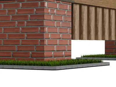 Modern Gate For Villa 3D model