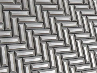 Silver Metal Powdered Plaster PBR Seamless Texture