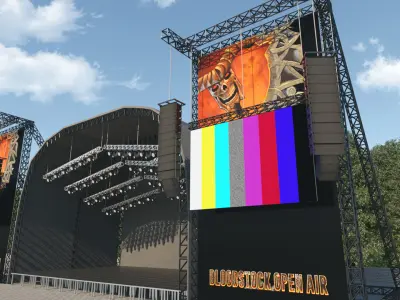 Festival Concert Stage 3D model