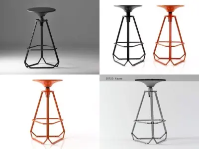 Phillips Barstool 3D model