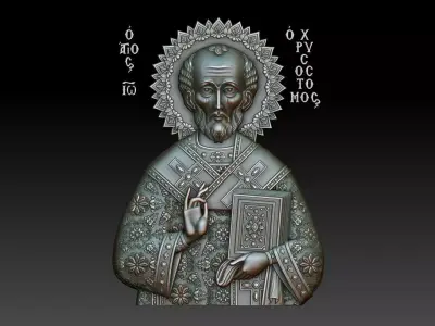 Saint John Chrysostom 3D print model