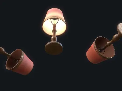 Night Lamp 1 Low-poly 3D model