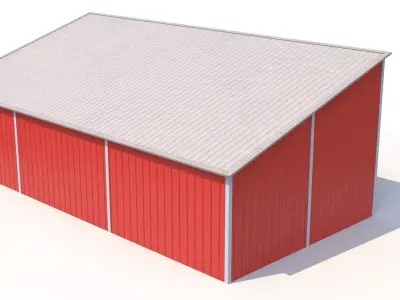 Silage Clamp 12 PBR Low-poly 3D model