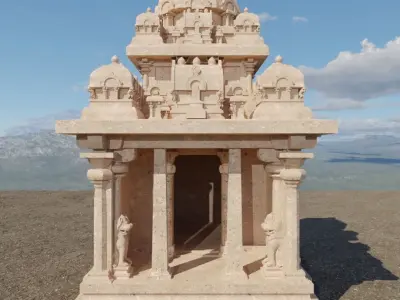 Mamallapuram Temple-3 3D model