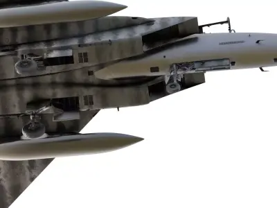 DETAILED McDonnell Douglas F-15 Eagle with interior 3D model