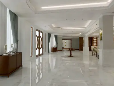 villa contemporary interior  3D model