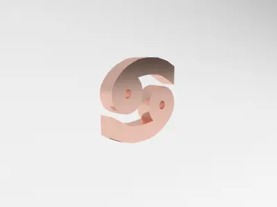 Cancer v1 007 Low-poly 3D model