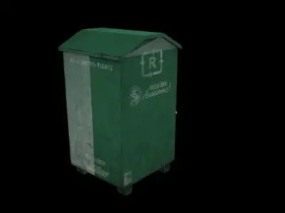 Bin Bundle - 26 Models Low-poly 3D model