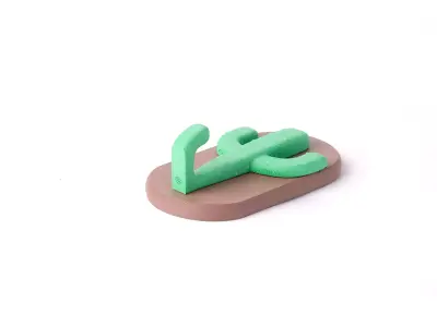 Cactus Wall Hook - Playful Minimalist Decor Free 3D print model