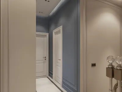 hall interior design 3D model