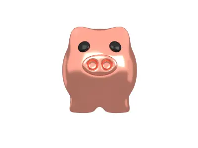 Piggy Bank V1 Pack 02 Low-poly 3D model purchase