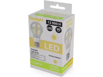 Light bulbs Daylight Light Bulb Low-poly 3D model