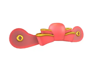 God of Wealth Hat v1 001 Low-poly 3D model