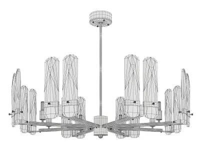 Blue Marine Chandelier Low-poly 3D model